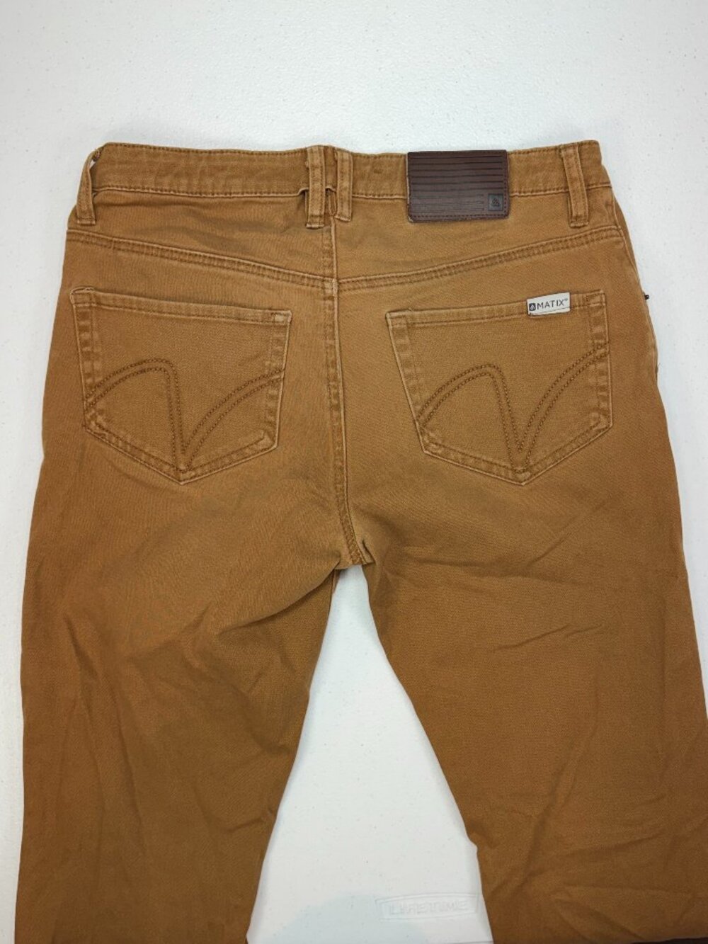 Matix Mens Size 30 Brown Slim Straight Skate Pants 32x28 Actual